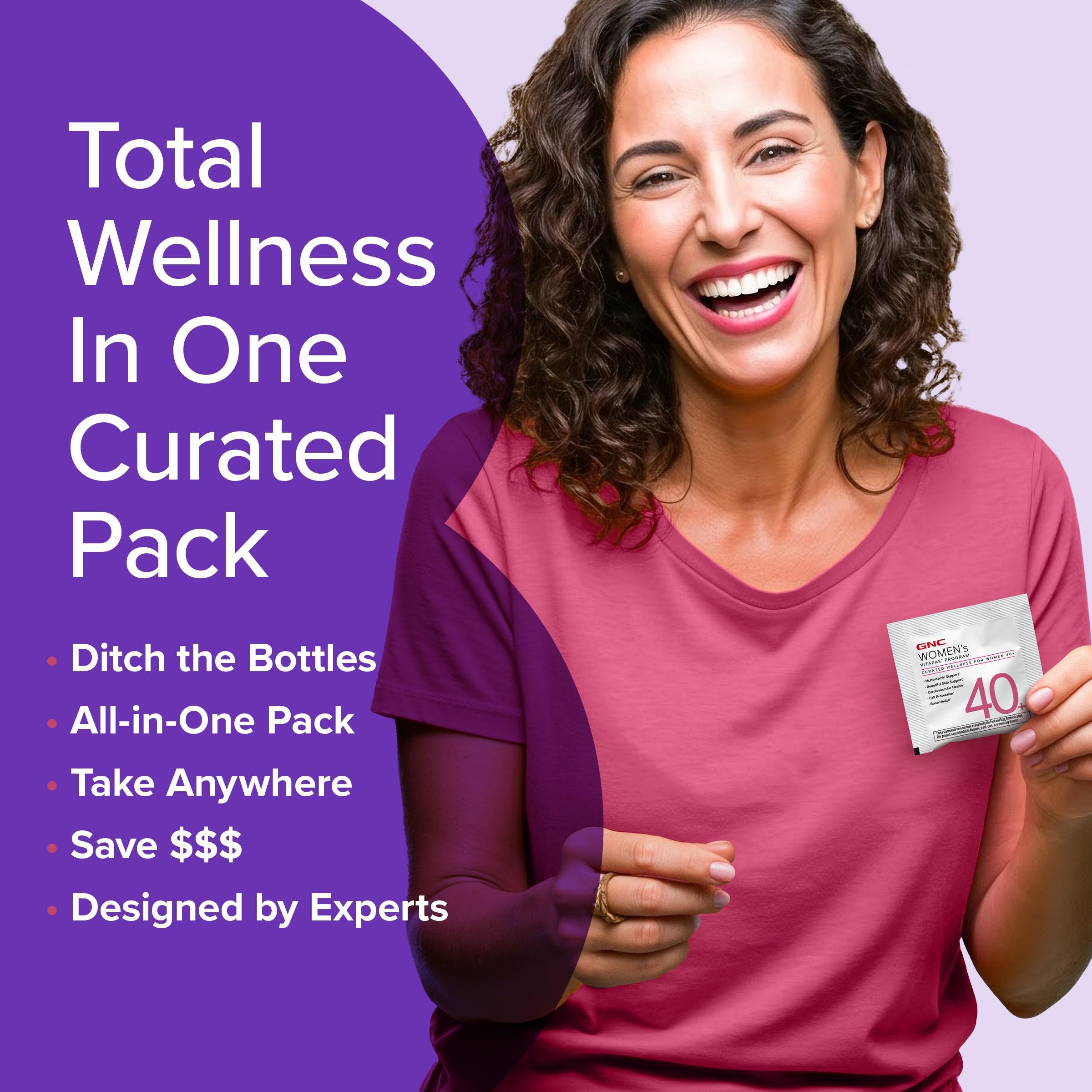 GNC Women's Multivitamin ingredients list on label