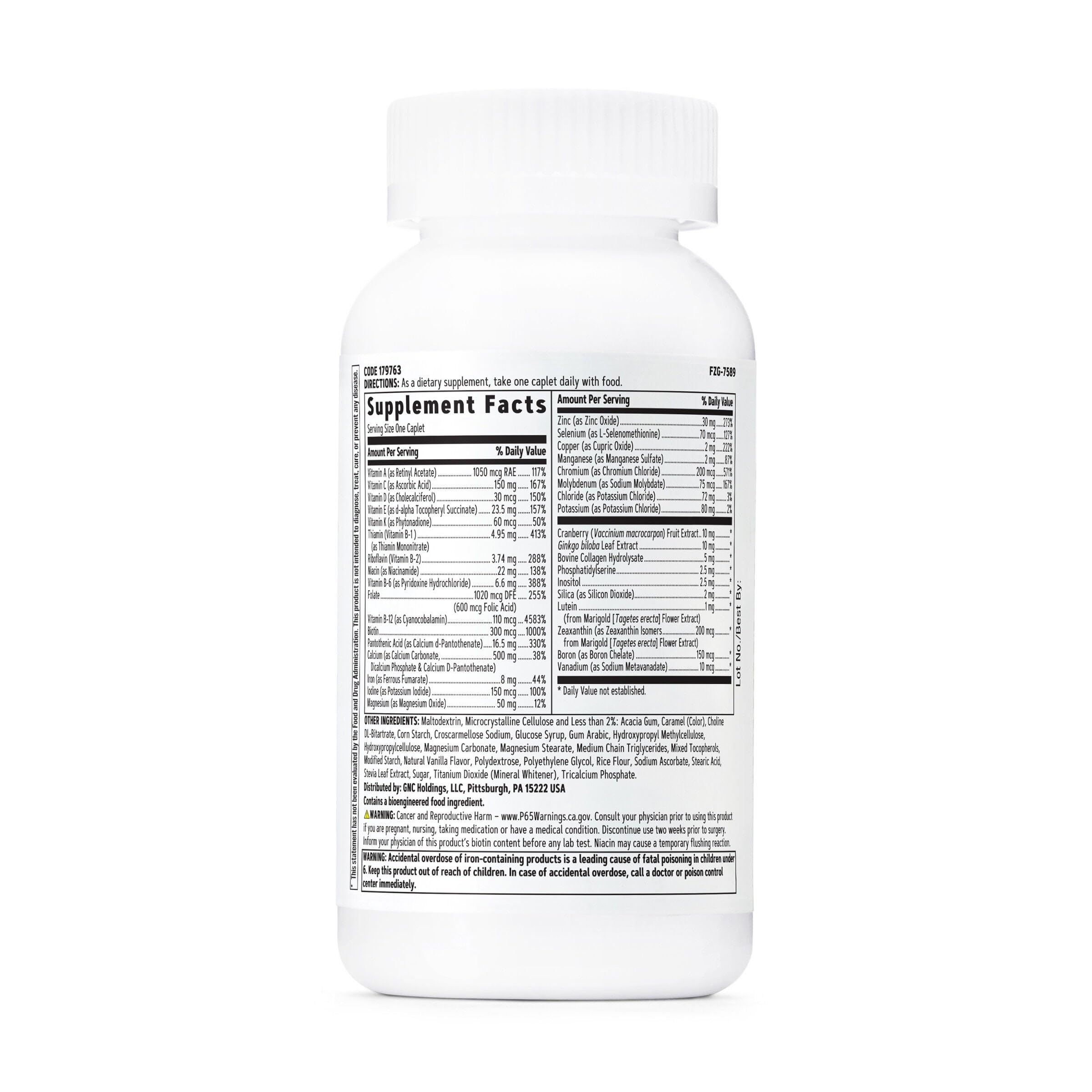 GNC Women's One Daily Multivitamin Essentials capsules close-up