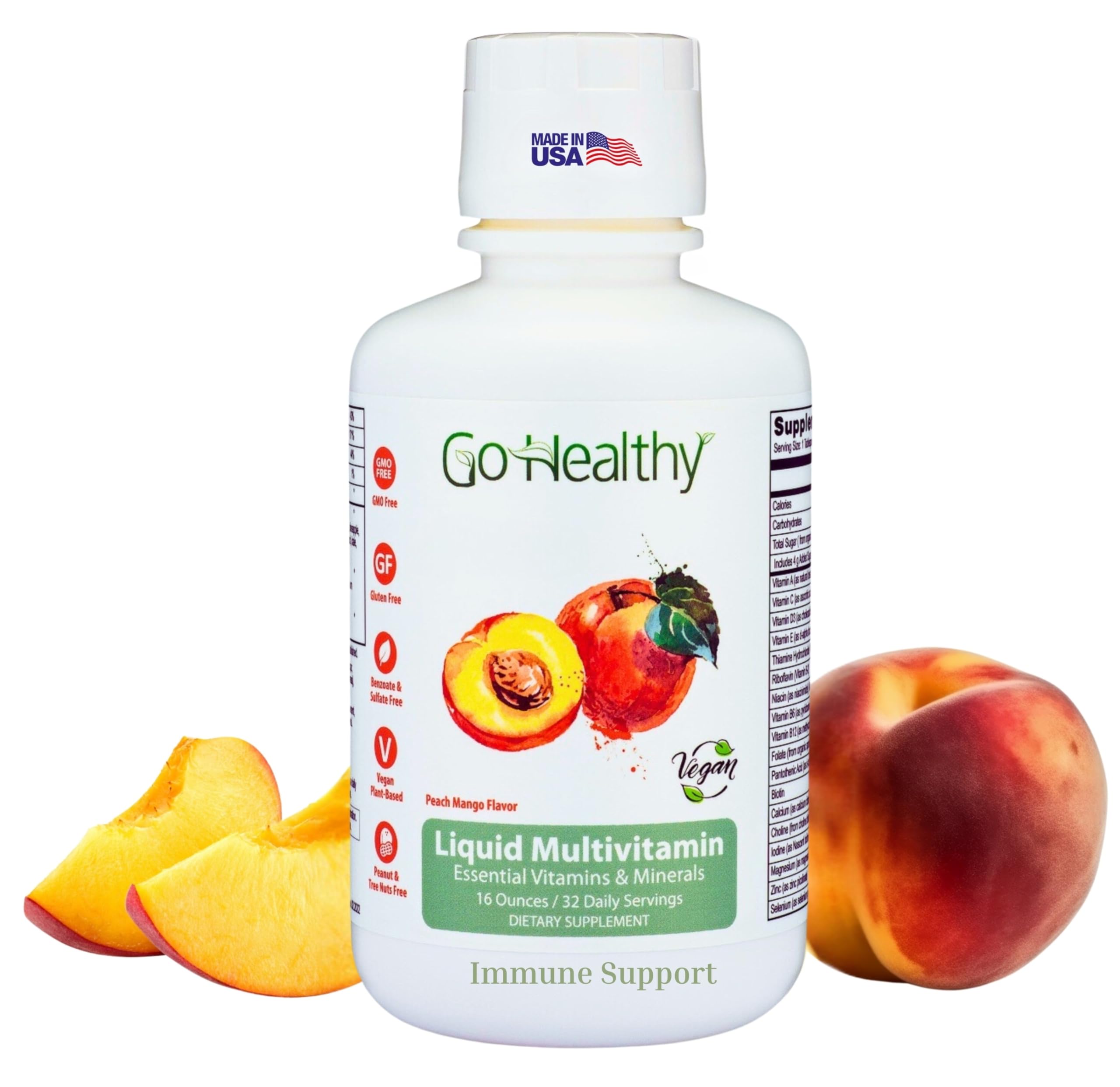 Go Healthy Natural Liquid Multivitamin 590g front view