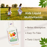 Go Healthy Natural Liquid Multivitamin for Kids 454g side view