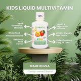 Go Healthy Natural Liquid Multivitamin for Kids 454g with measuring spoon