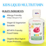 Go Healthy Natural Liquid Multivitamin for Kids 590g back view