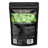 Go Nutra Lemon Balm Herbal Supplement 10:1 Extract 249g front view