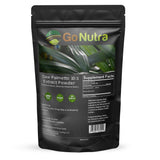 Go Nutra Saw Palmetto Extract Powder on a wooden table