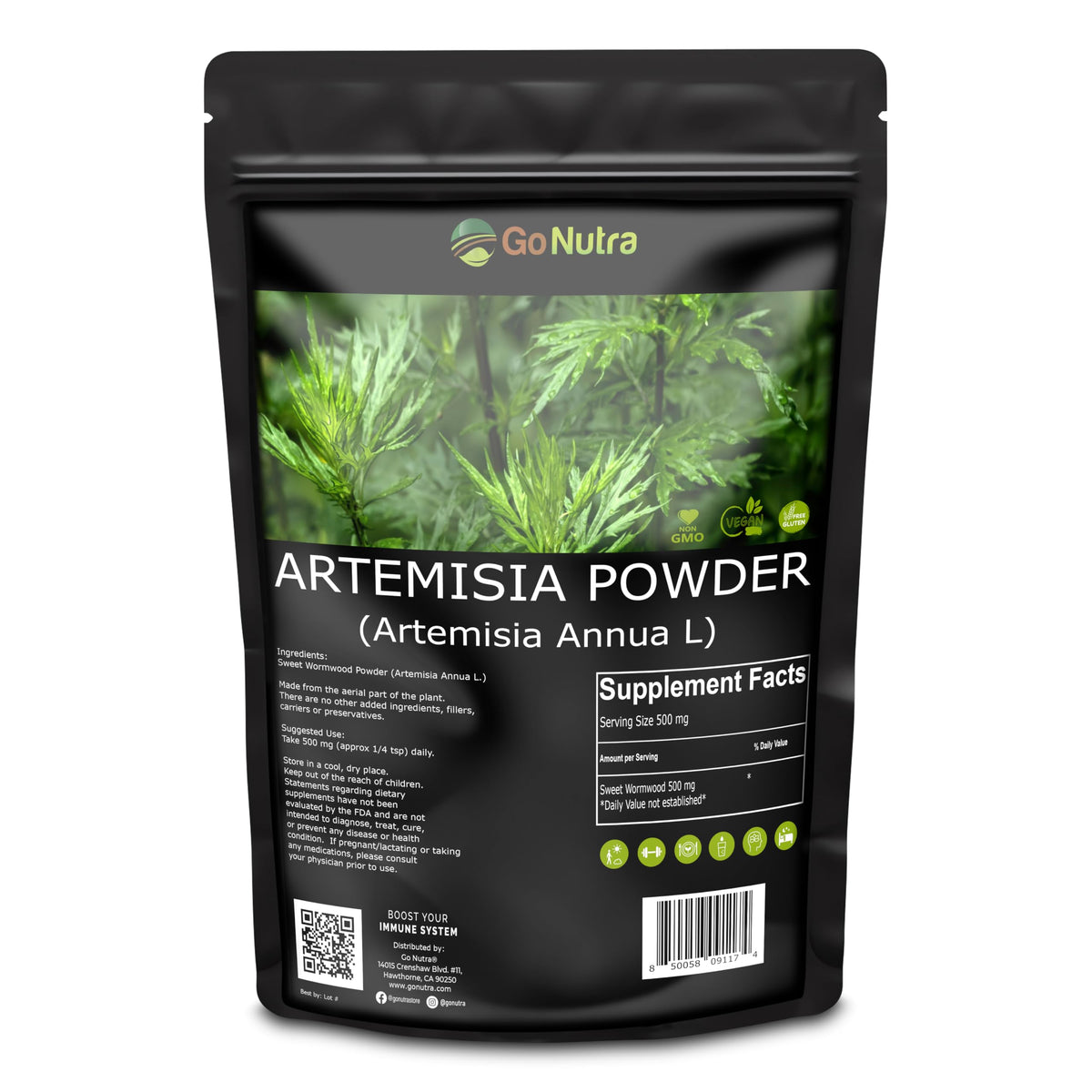 Go Nutra Sweet Wormwood Powder 240g front view