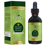 Go Nutrients Uriva Liquid Drops 1 oz bottle back view