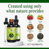 Go Nutrients Uriva Liquid Drops 1 oz serving suggestion