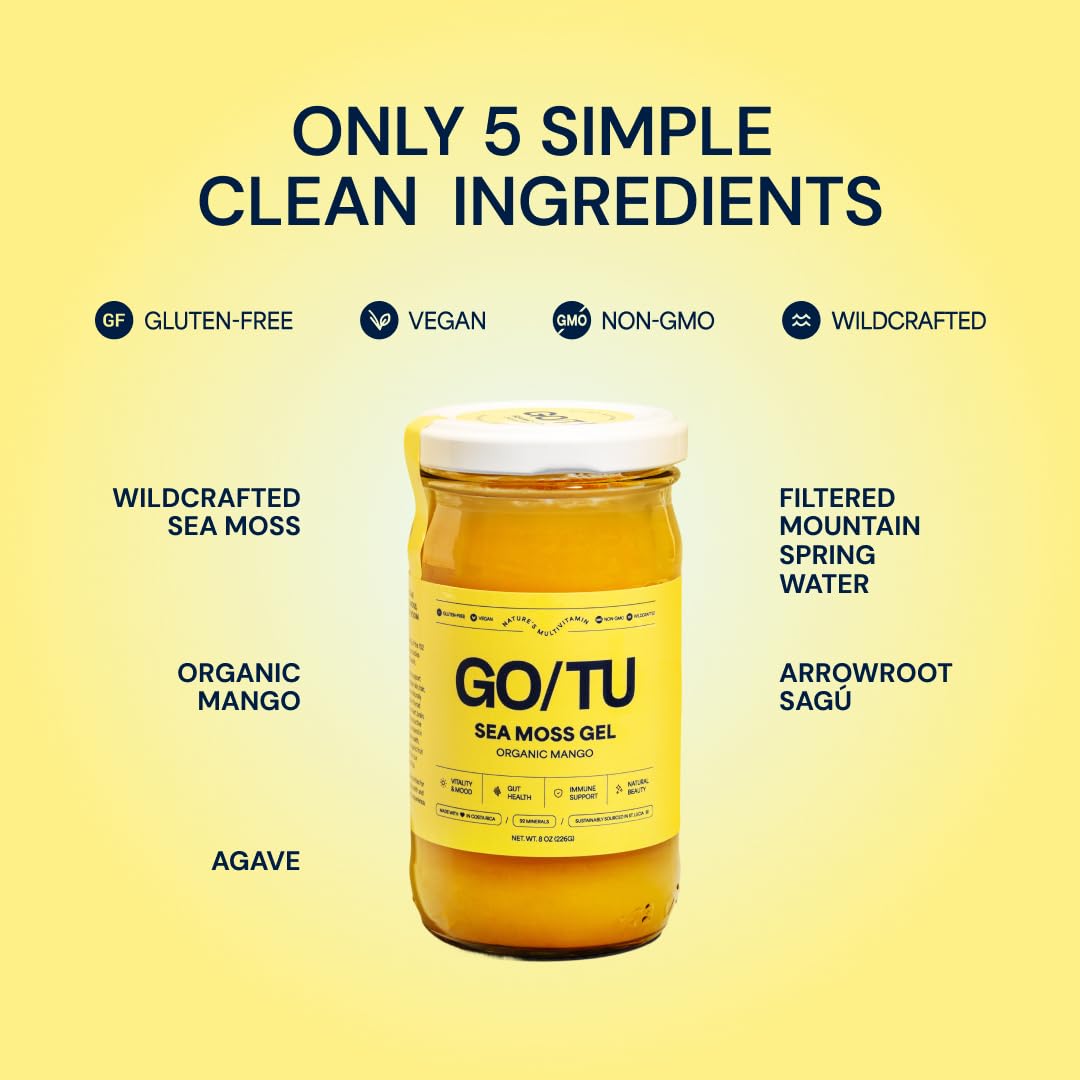 GO/TU Sea Moss Gel 363g jar with lid