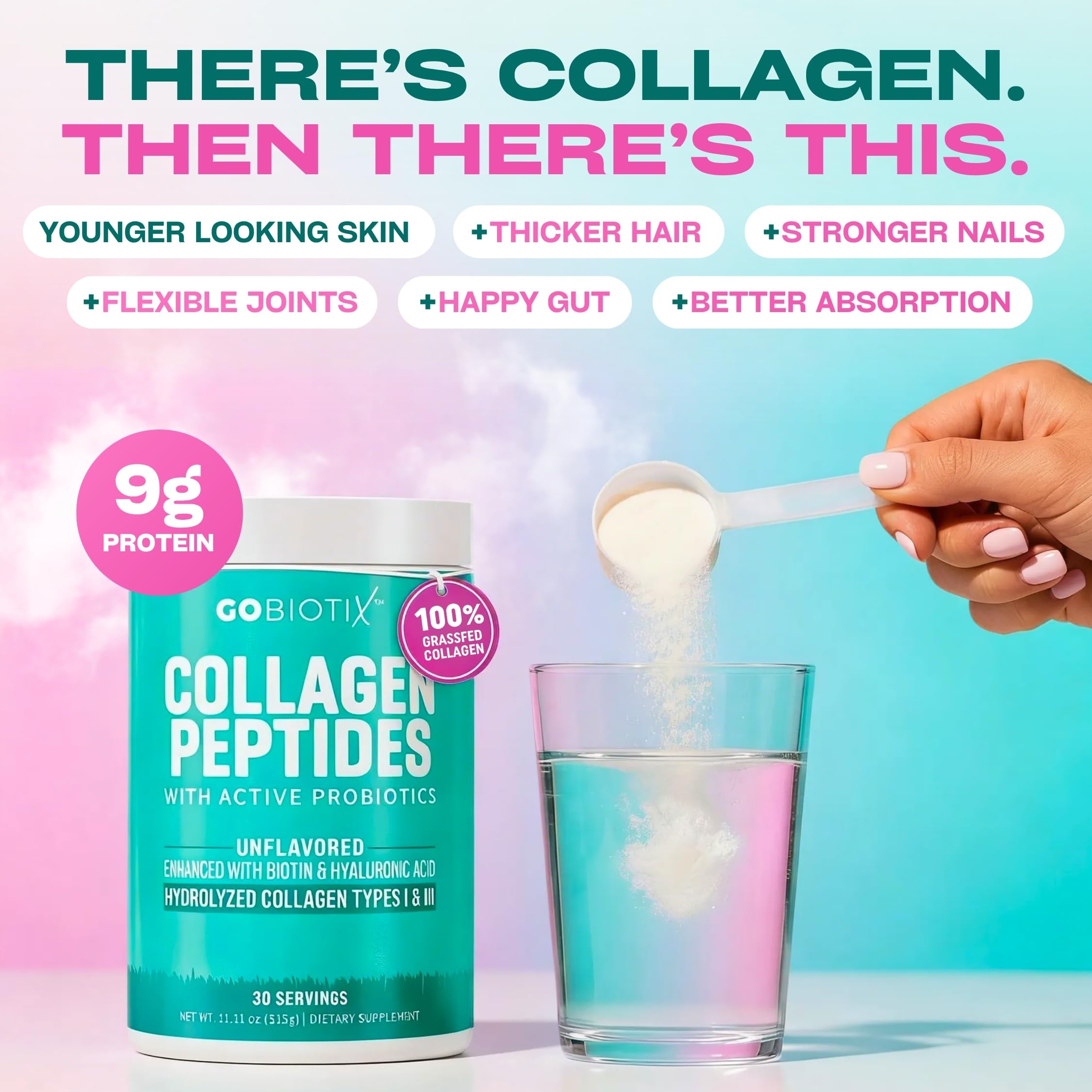 GOBIOTIX Collagen Peptides 315g packaging