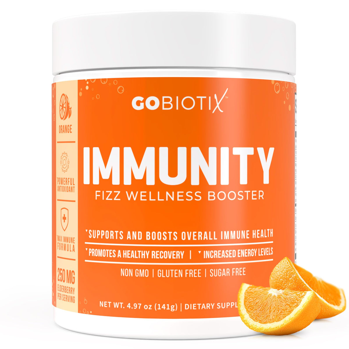 GOBIOTIX daily wellness Fizz Wellness support front view with packaging