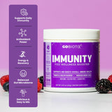 GOBIOTIX daily wellness Fizz Wellness support powder in a scoop