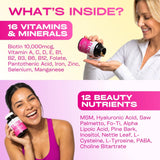 GOBIOTIX GLOW Biotin Supplement capsules in a hand