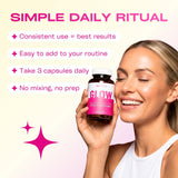 GOBIOTIX GLOW Biotin Supplement with lifestyle background