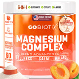 GOBIOTIX Magnesium Complex 6-in-1 Powder Peach Tea front view
