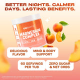 GOBIOTIX Magnesium Complex 6-in-1 Powder Peach Tea ingredients list