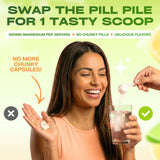 GOBIOTIX Magnesium Complex Powder scoop showing powder