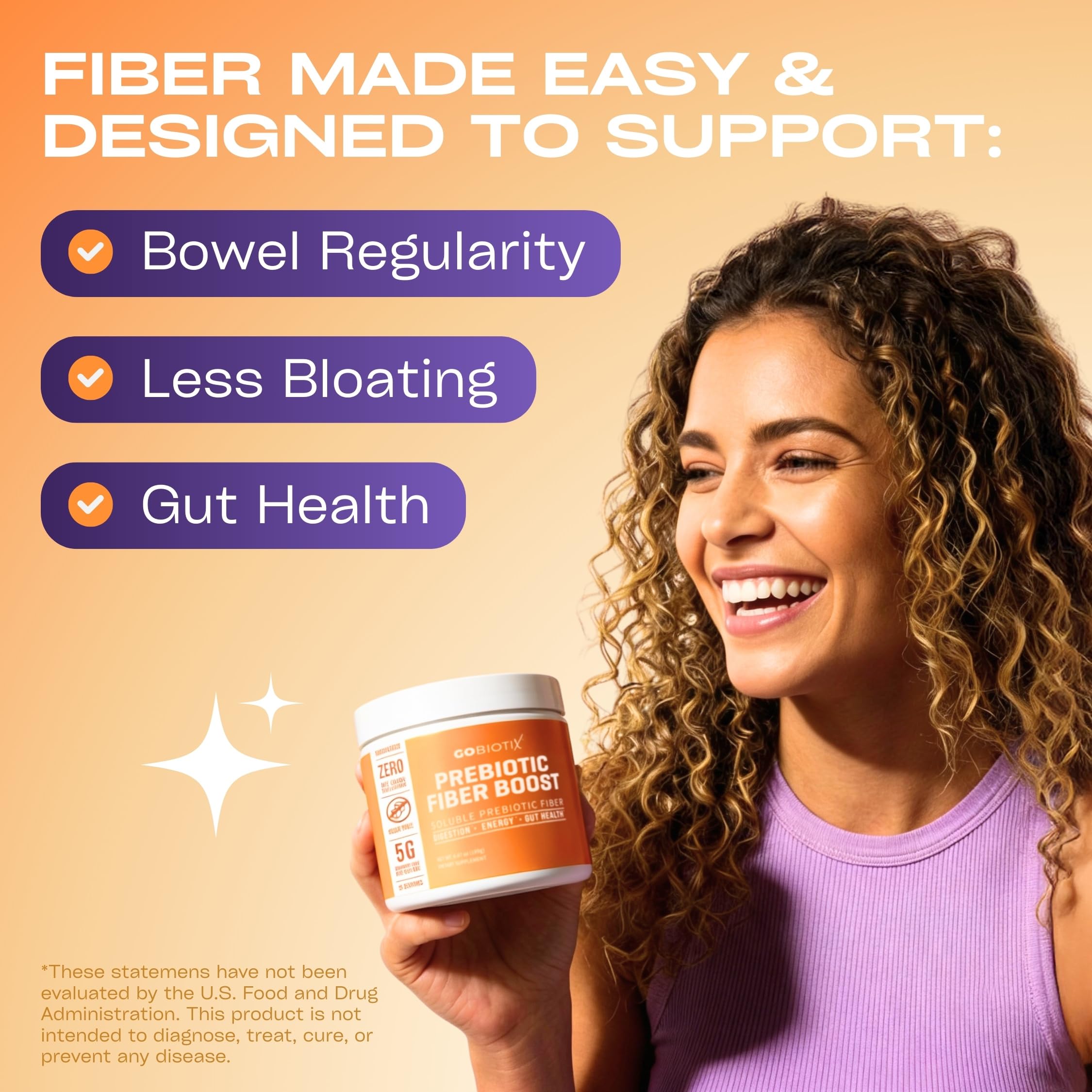 GOBIOTIX Organic Plant-Based Fibre Powder in a glass of water