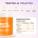 GOBIOTIX Organic Plant-Based Fibre Powder nutrition label close-up