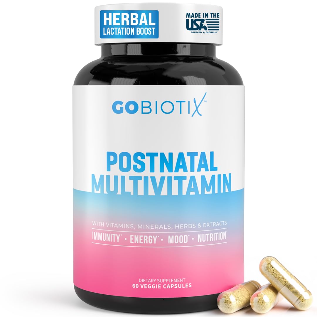 GOBIOTIX Postnatal Multivitamin bottle front view