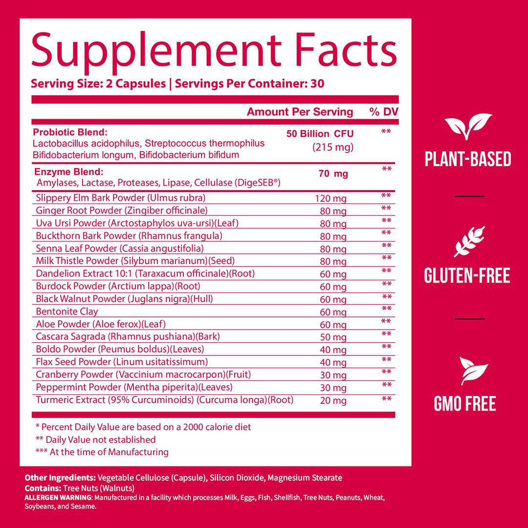 GOBIOTIX Probiotic Capsules packaging with ingredient list