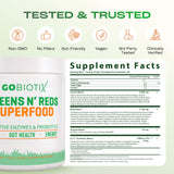 GOBIOTIX Spirulina Superfood Powder 272g with fruits