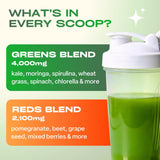 GOBIOTIX Spirulina Superfood Powder mixed in a glass of water