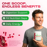 GOBIOTIX Spirulina Superfood Powder scoop with powder