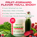 GOBIOTIX Super Greens Powder with fruits and vegetables