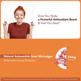 GOJOY NATURALS Astaxanthin Gummies on a wooden table
