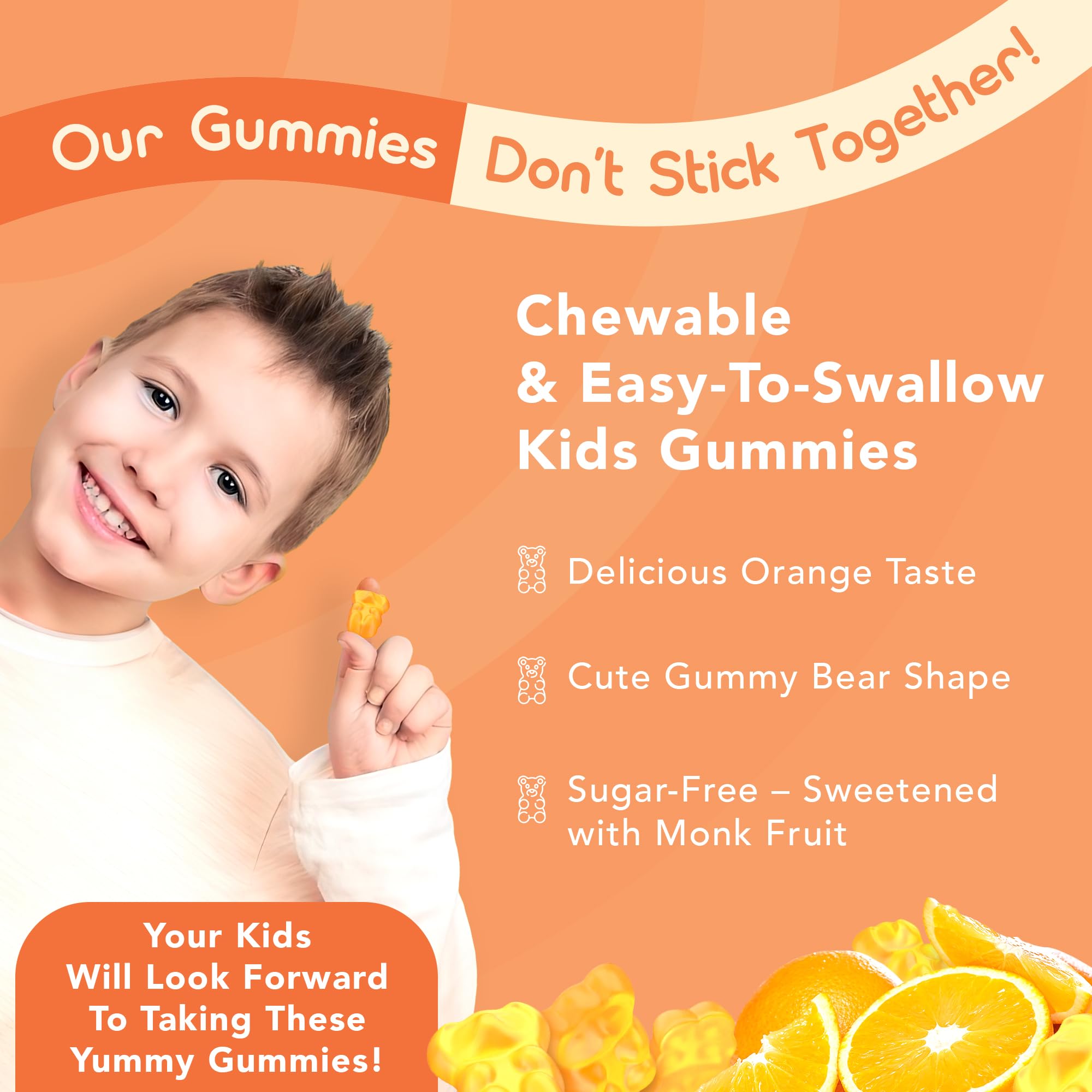 GOJOY NATURALS Kids’ Focus Gummies displayed with other health supplements
