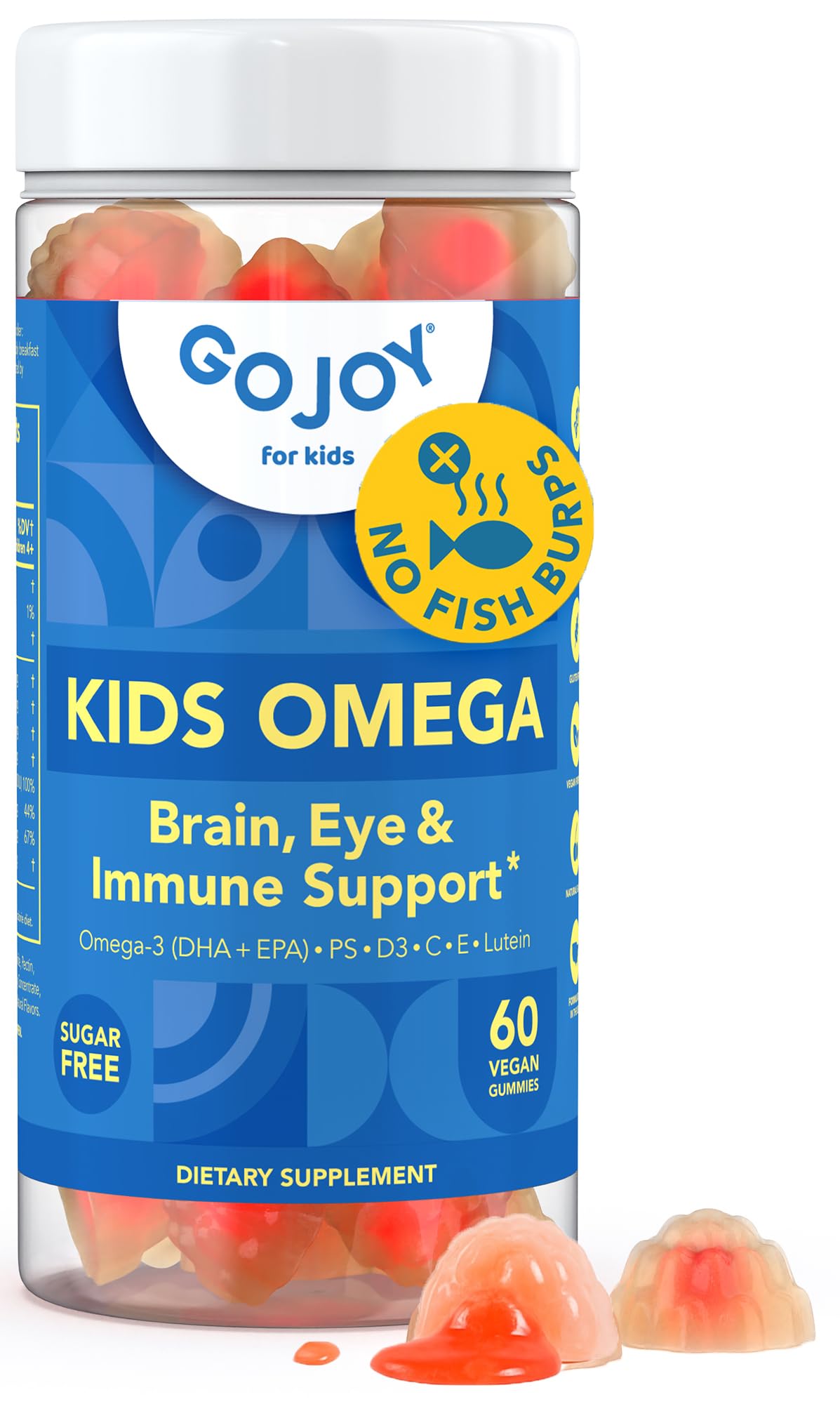 GOJOY NATURALS Omega-3 Gummies for Kids front view with packaging