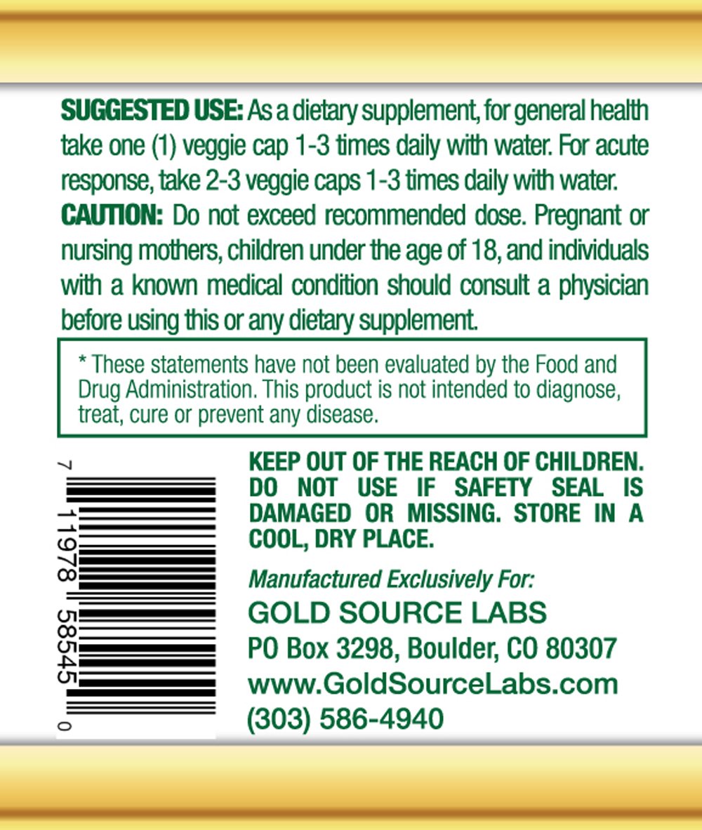 Gold Source Labs Oregano Oil Capsules bottle with cap open