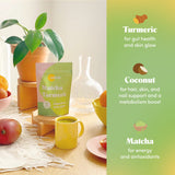 GOLDE Turmeric Matcha Latte Blend ingredients list