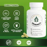 GoldenChapter Moringa Capsules side view showing packaging