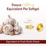 Goldium Aged Garlic Extract Softgels 7500mg packaging details