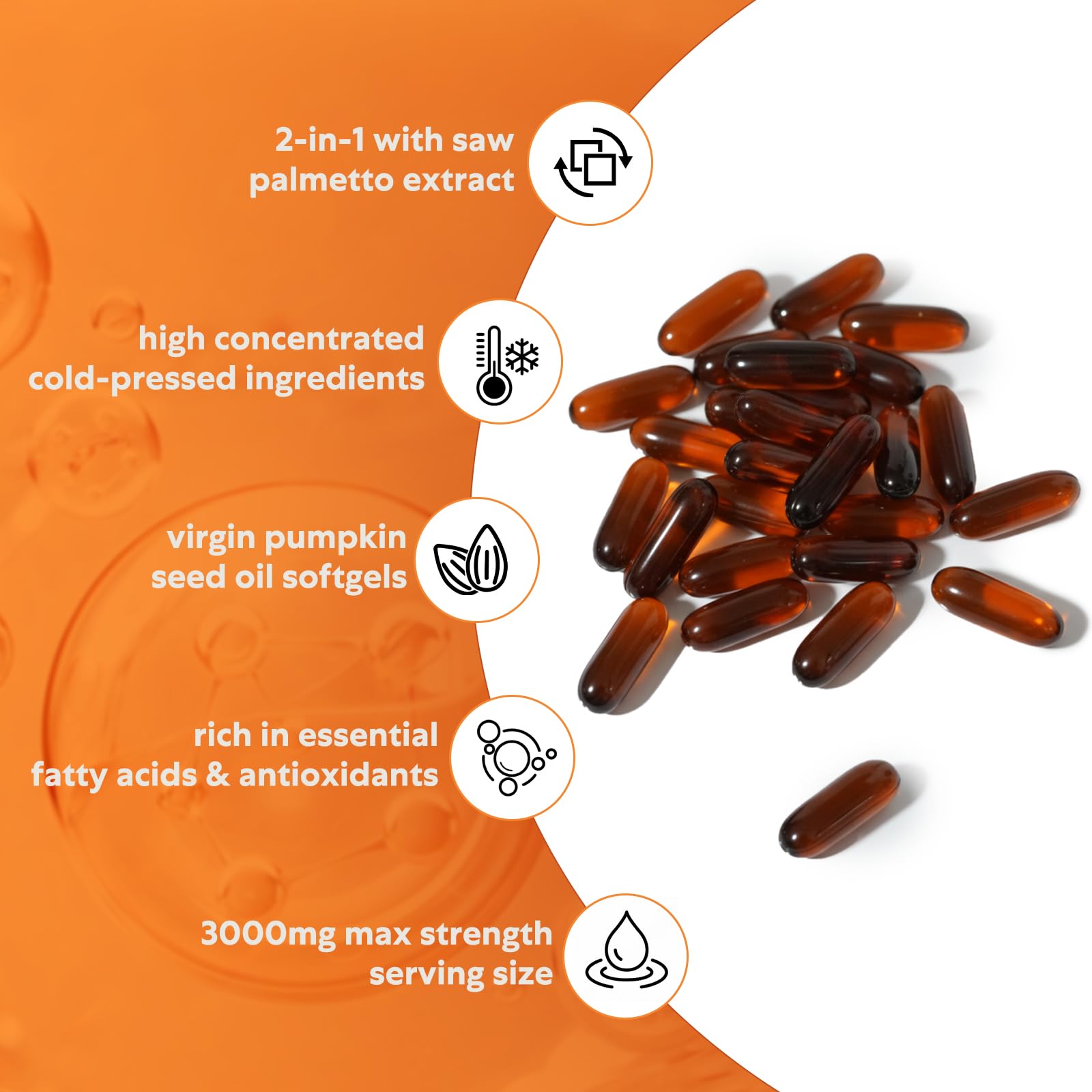 Goldium Saw Palmetto Supplement packaging side view