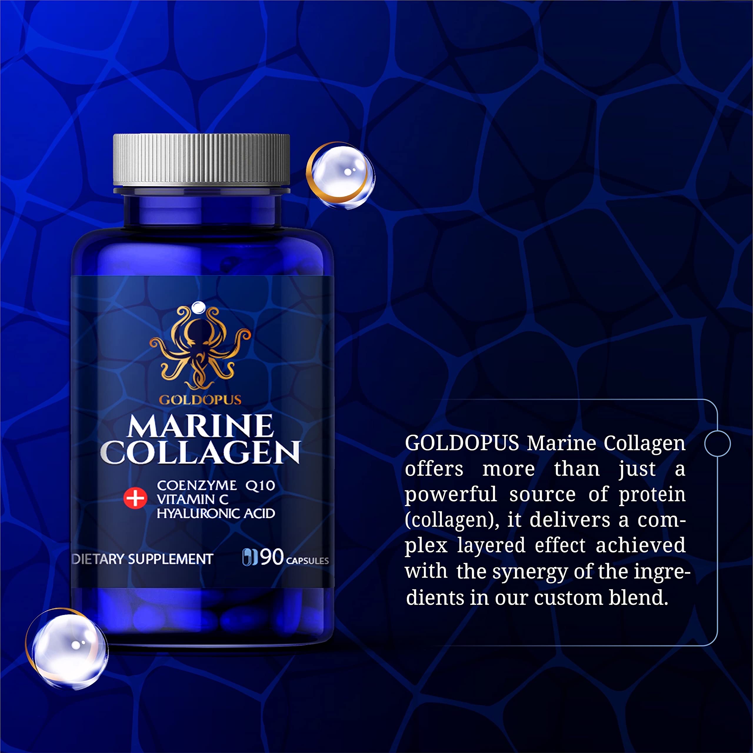 GOLDOPUS Collagen Pearls packaging side view