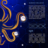 GOLDOPUS Collagen Pearls with a glass of water
