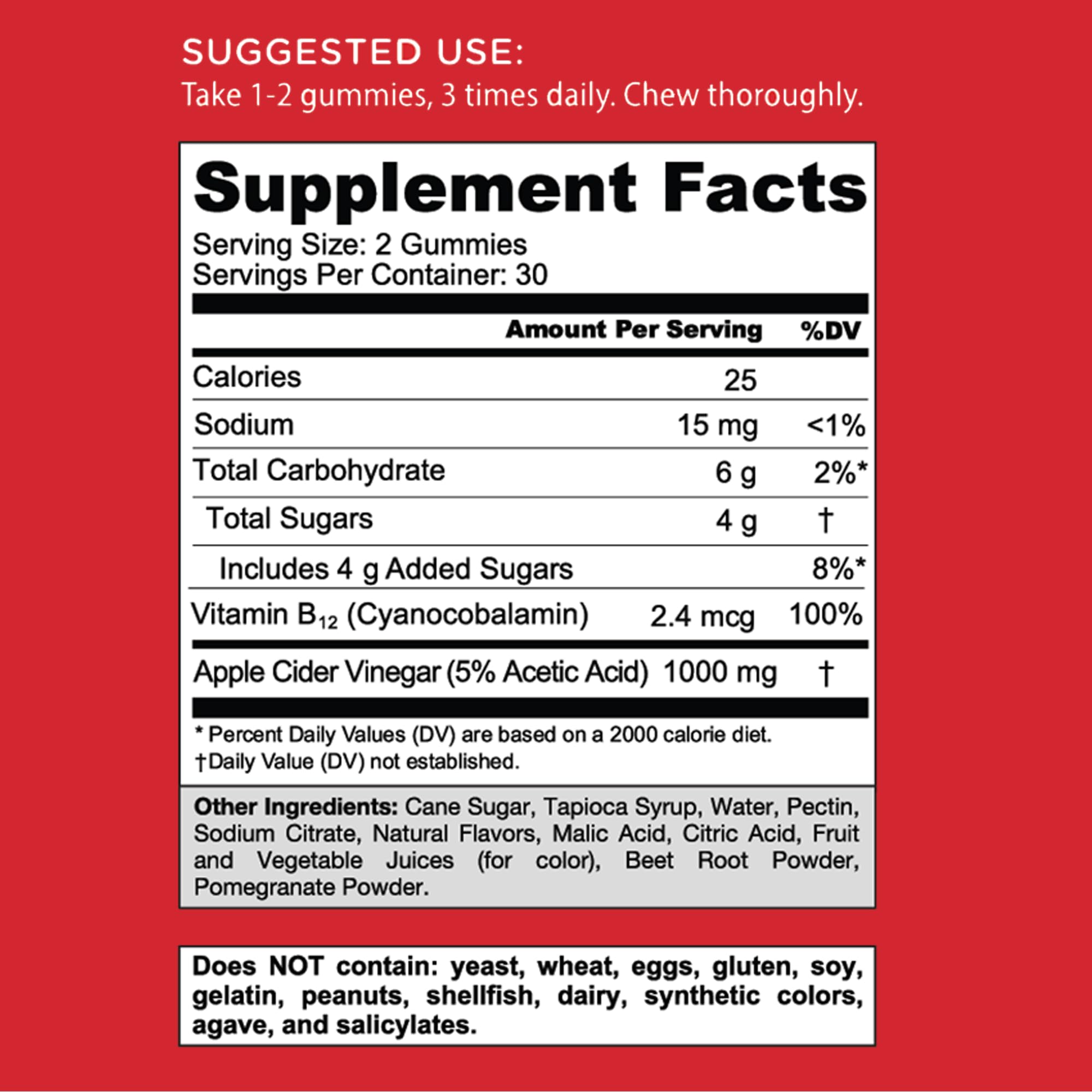 Goli Apple Cider Vinegar Gummy close-up of gummies