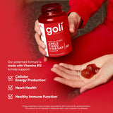 Goli Apple Cider Vinegar Gummy with B12 side view