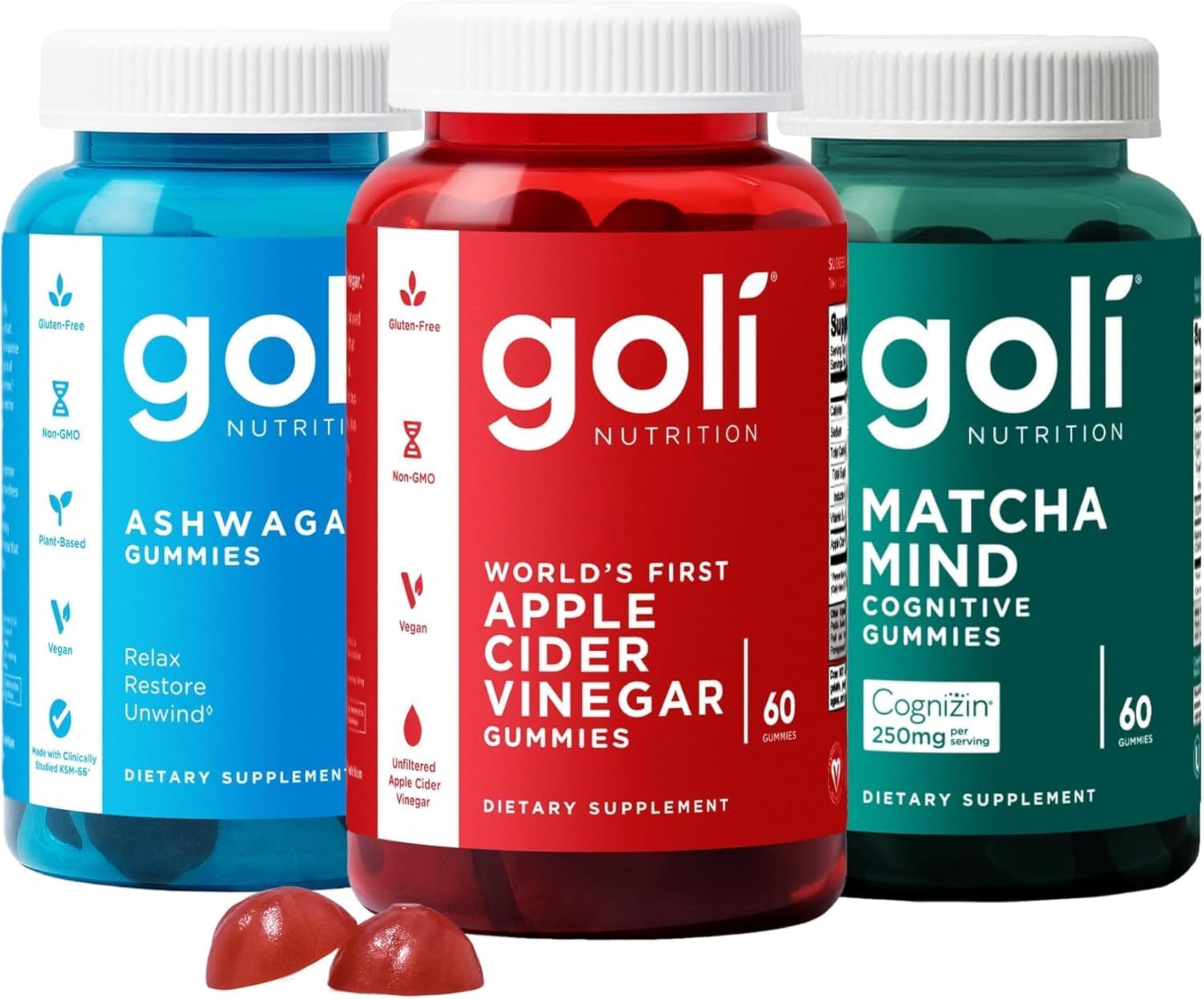 Goli Ashwagandha Capsules front view with packaging