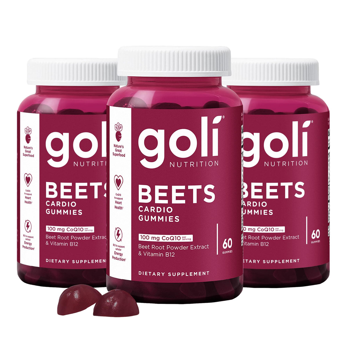 Goli CoQ10 Supplement 630g front view with packaging