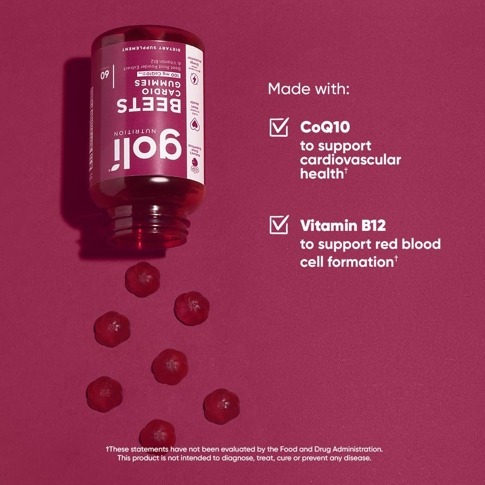 Goli CoQ10 Supplement 630g lifestyle scene on a kitchen counter