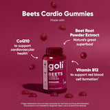 Goli CoQ10 Supplement 630g side view showing ingredients