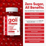 Goli daily Supplement Capsules side view with ingredients