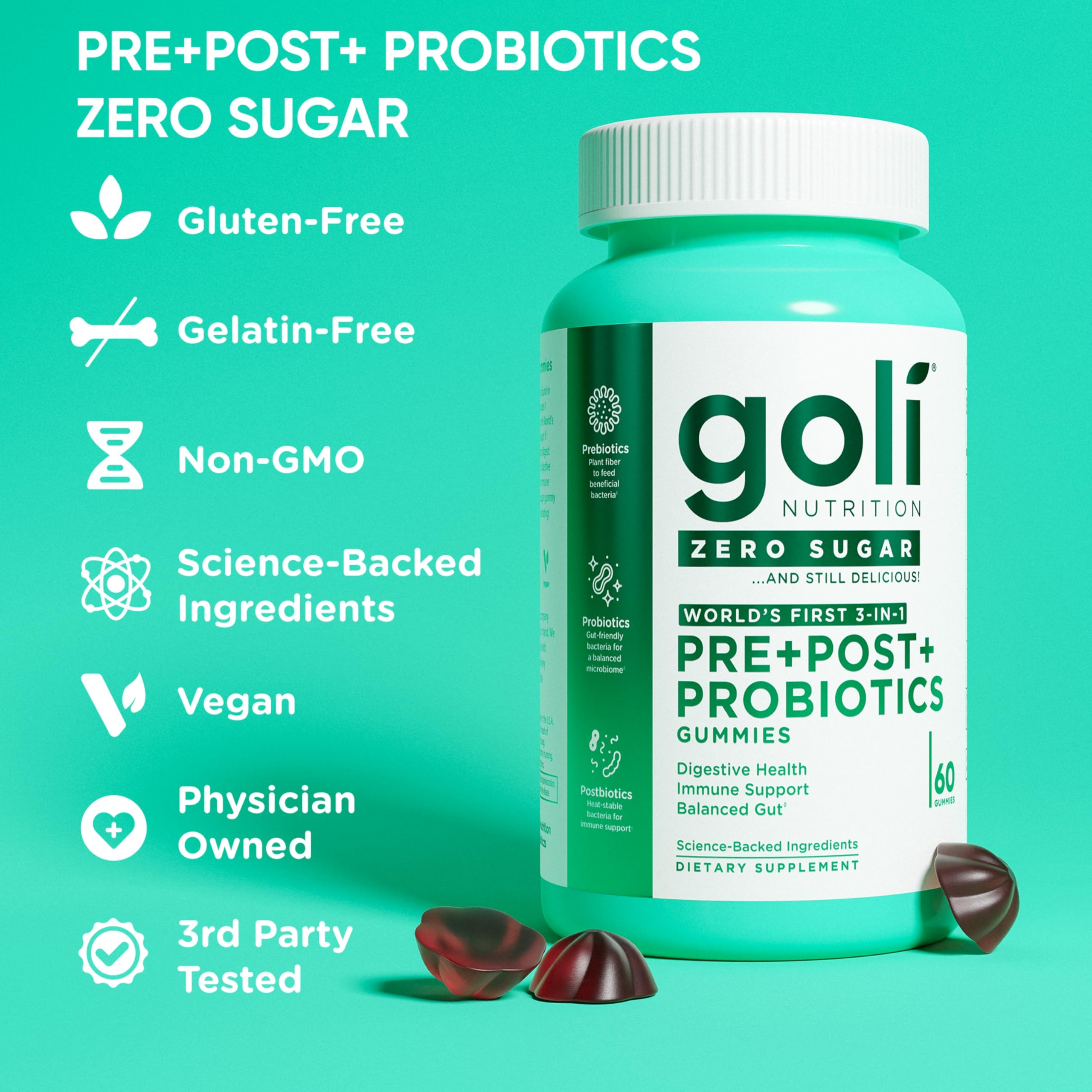 Goli daily Supplements 630g side view