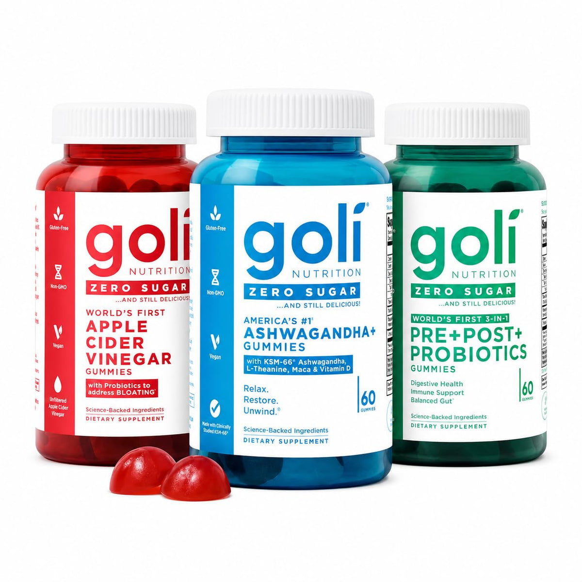 Goli Probiotics Daily Supplement 730g front view