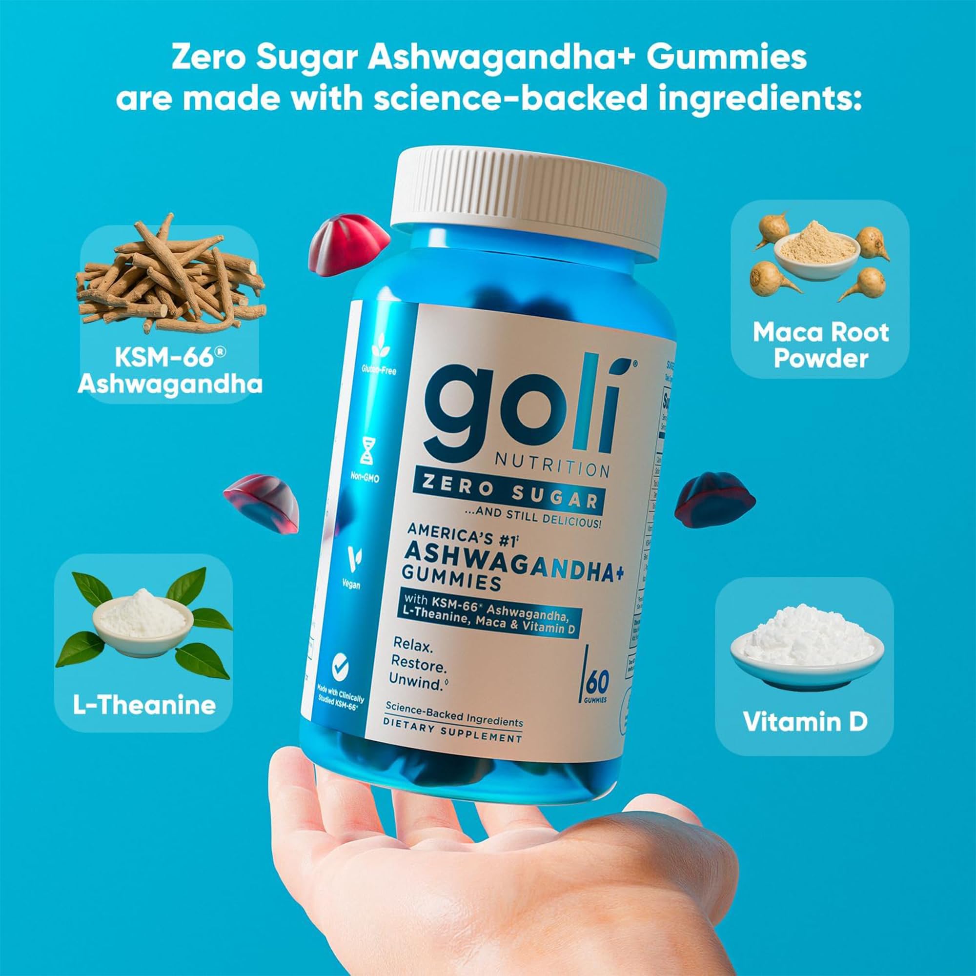 Goli Probiotics Daily Supplement 730g in a lifestyle setting