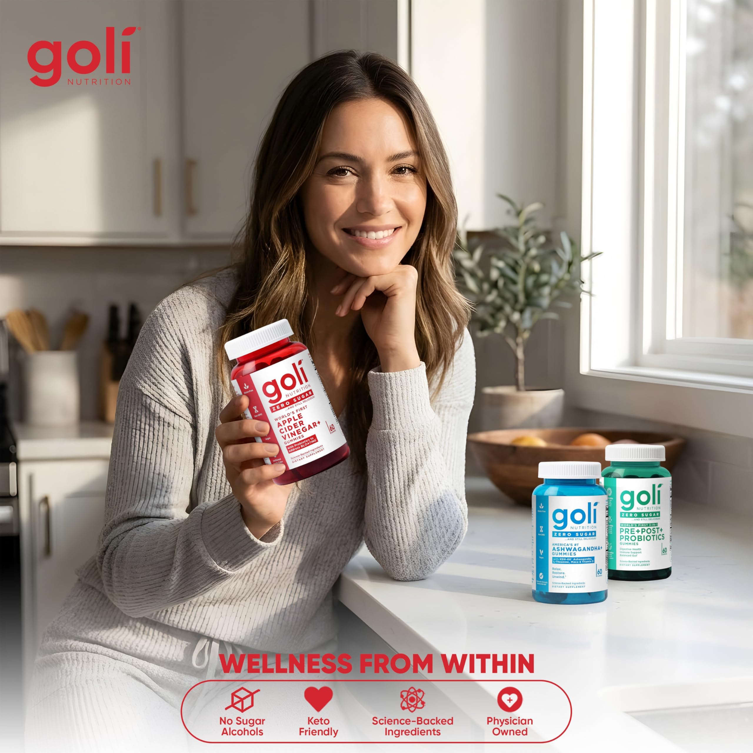 Goli Probiotics Daily Supplement 730g packaging details