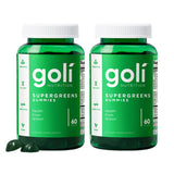 Goli Supergreens Gummies 60 count front view
